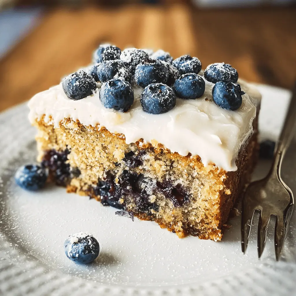 Moist Blueberry Zucchini Cake Recipe