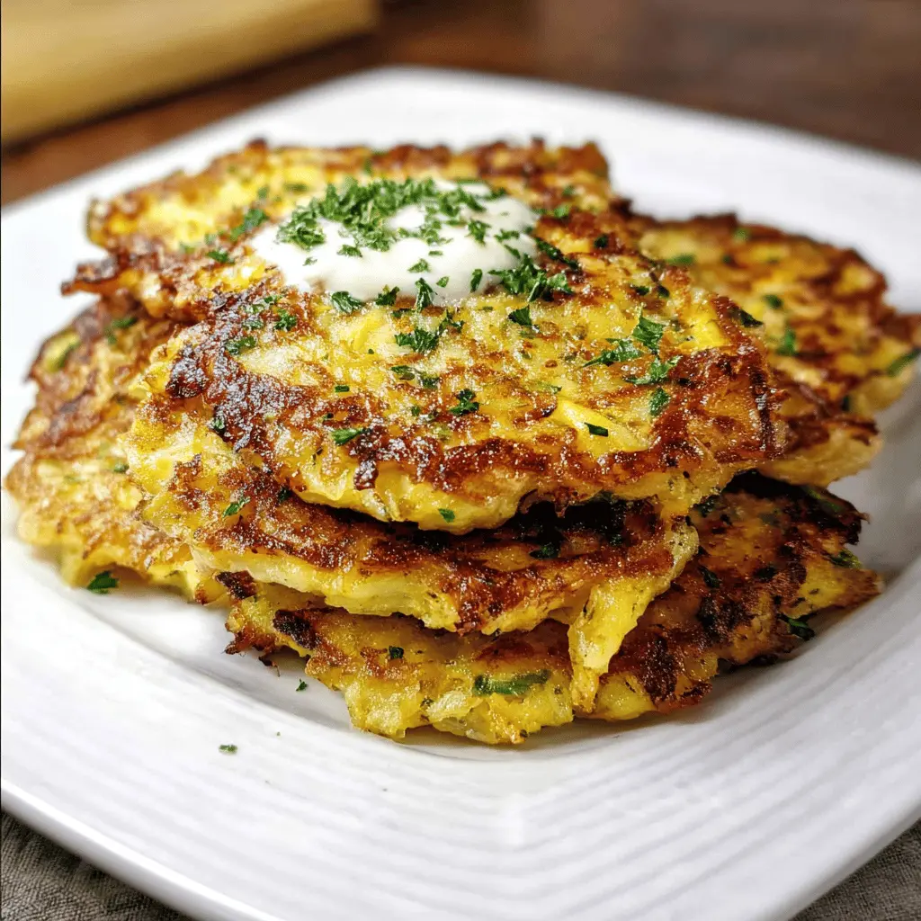 Crispy Parmesan Yellow Squash Fritters Recipe