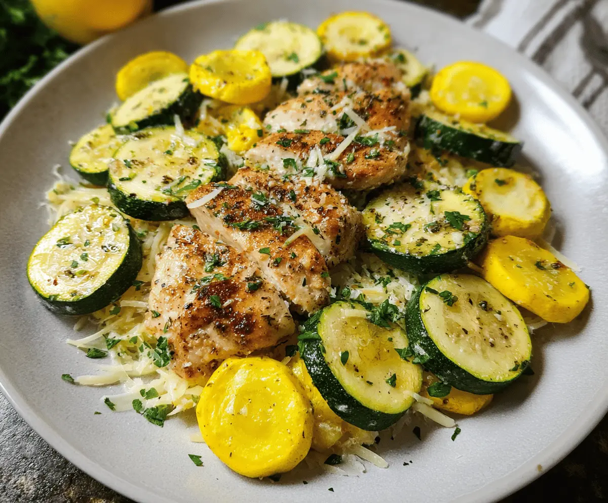 Easy Chicken Breast with Zucchini and Squash Recipe