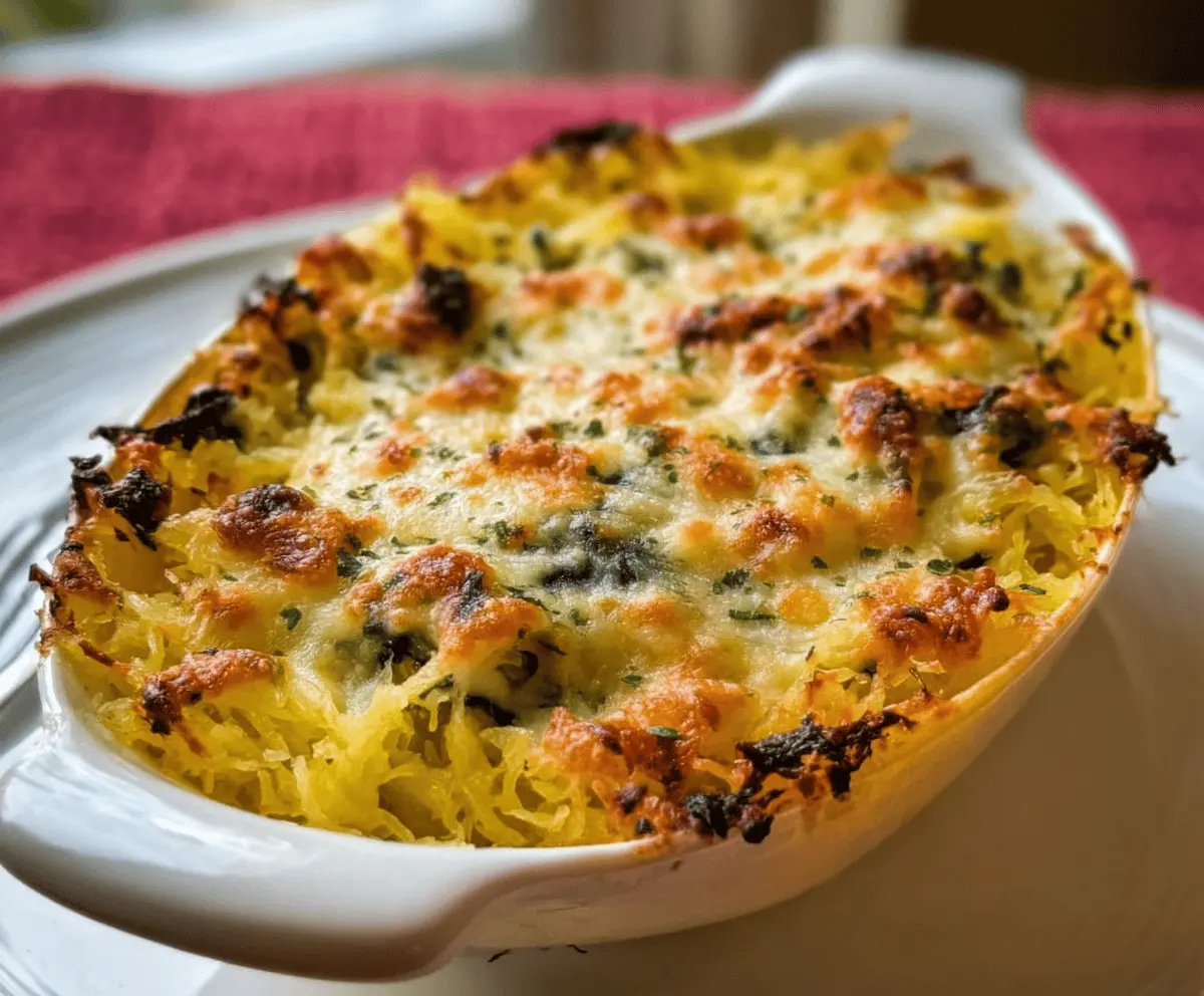 Healthy Spaghetti Squash Au Gratin Recipe
