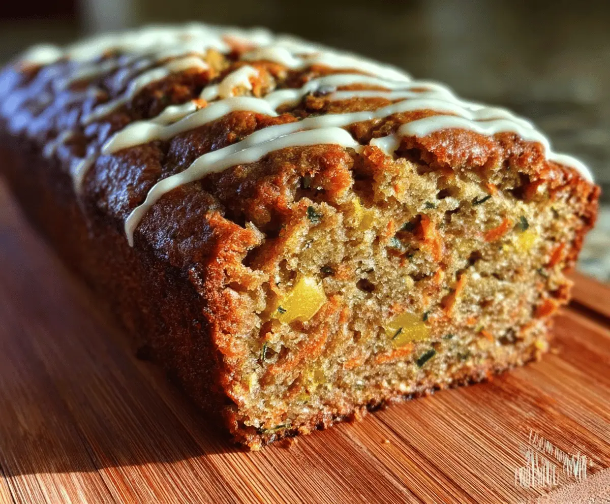 Moist Carrot Apple Zucchini Bread Recipe