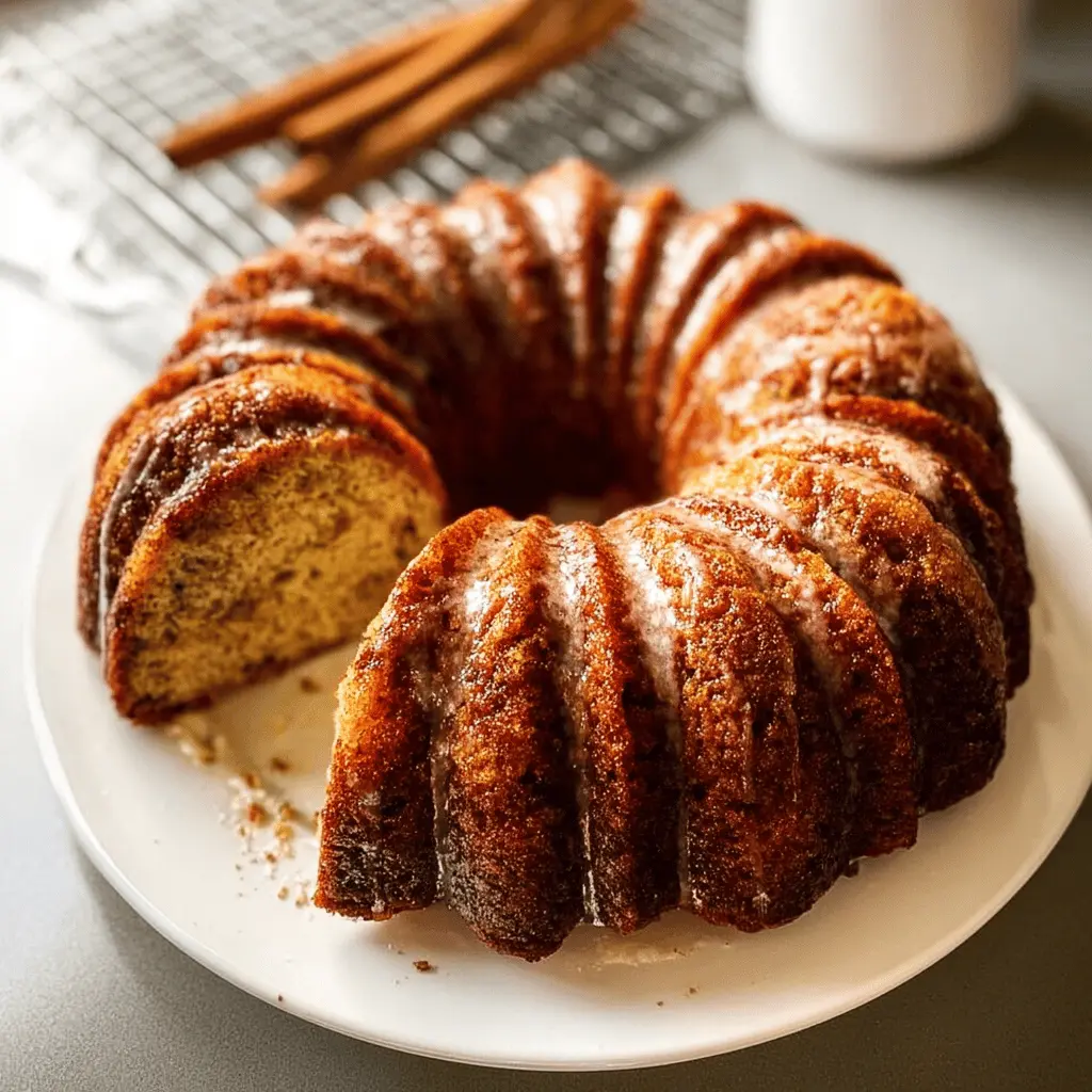 Moist Cinnamon Zucchini Bread Bundt Cake