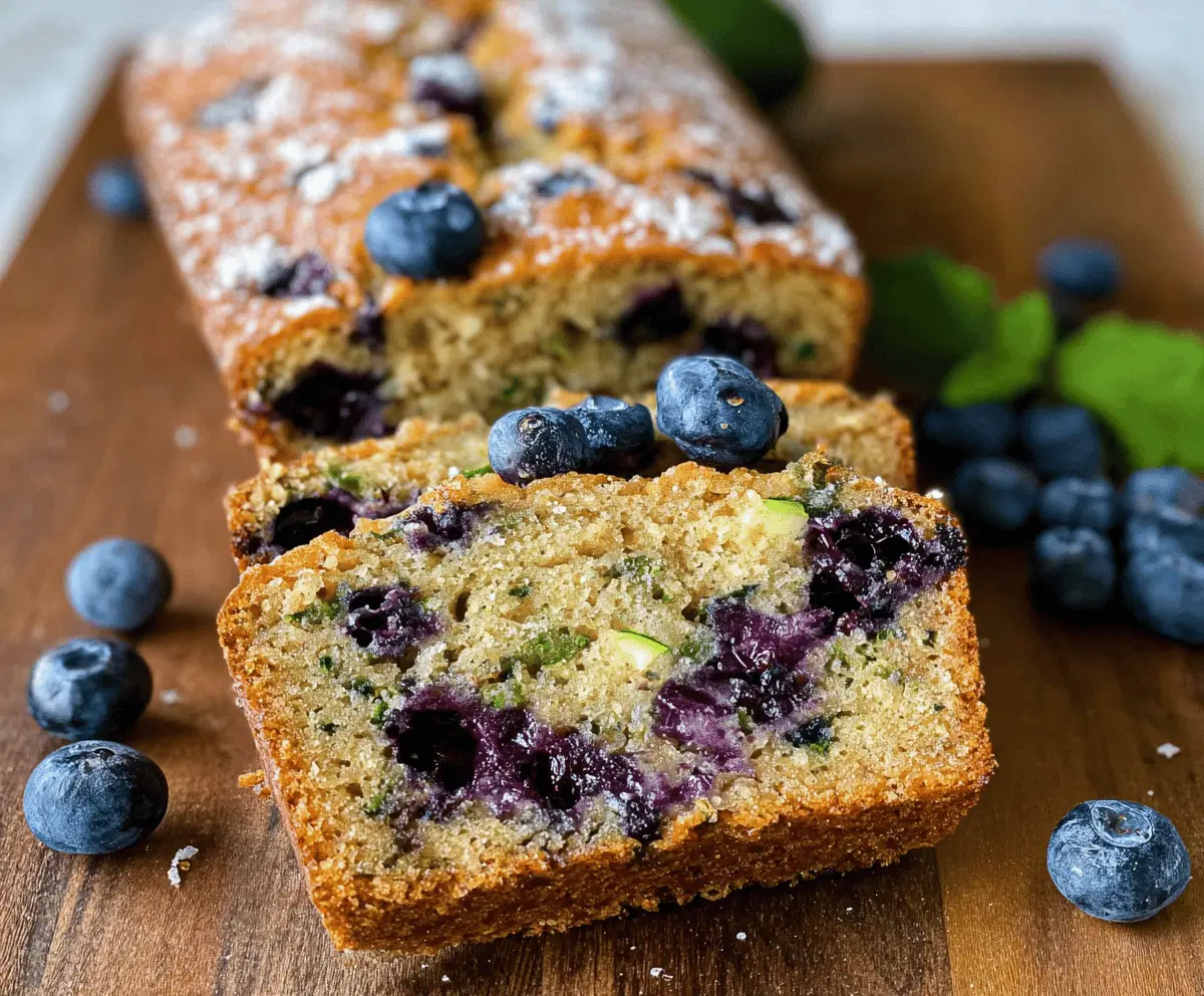 Moist Blueberry Zucchini Bread Recipe