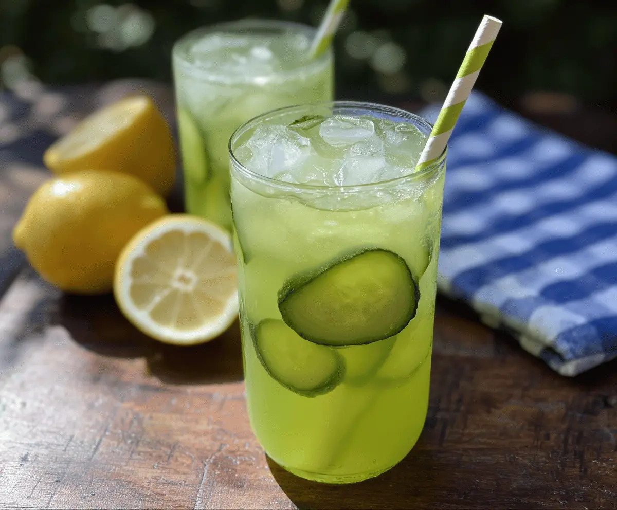Refreshing Cucumber Lemonade Sweetened With Honey