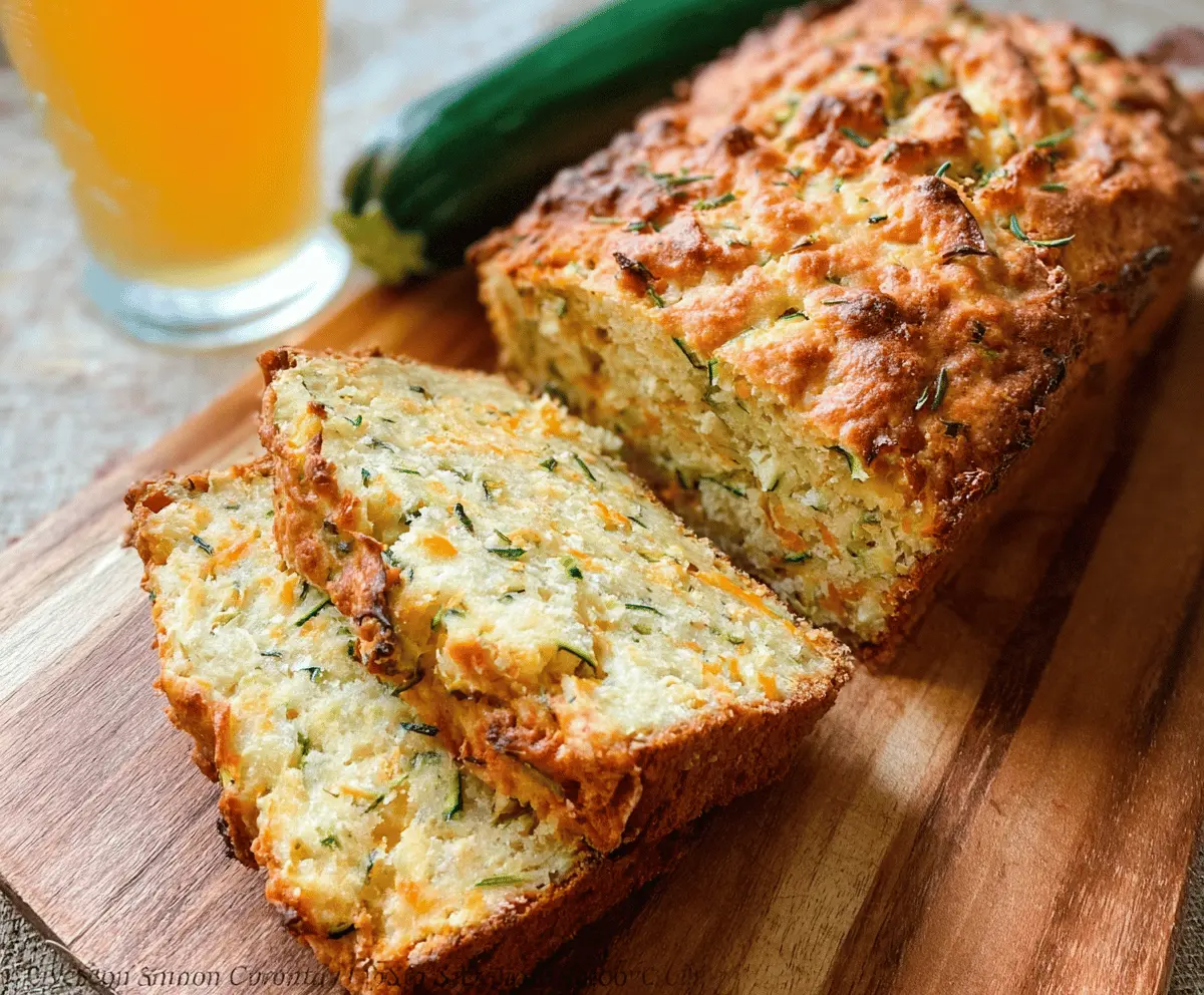 Easy Zucchini Cheddar Herb Beer Bread Recipe