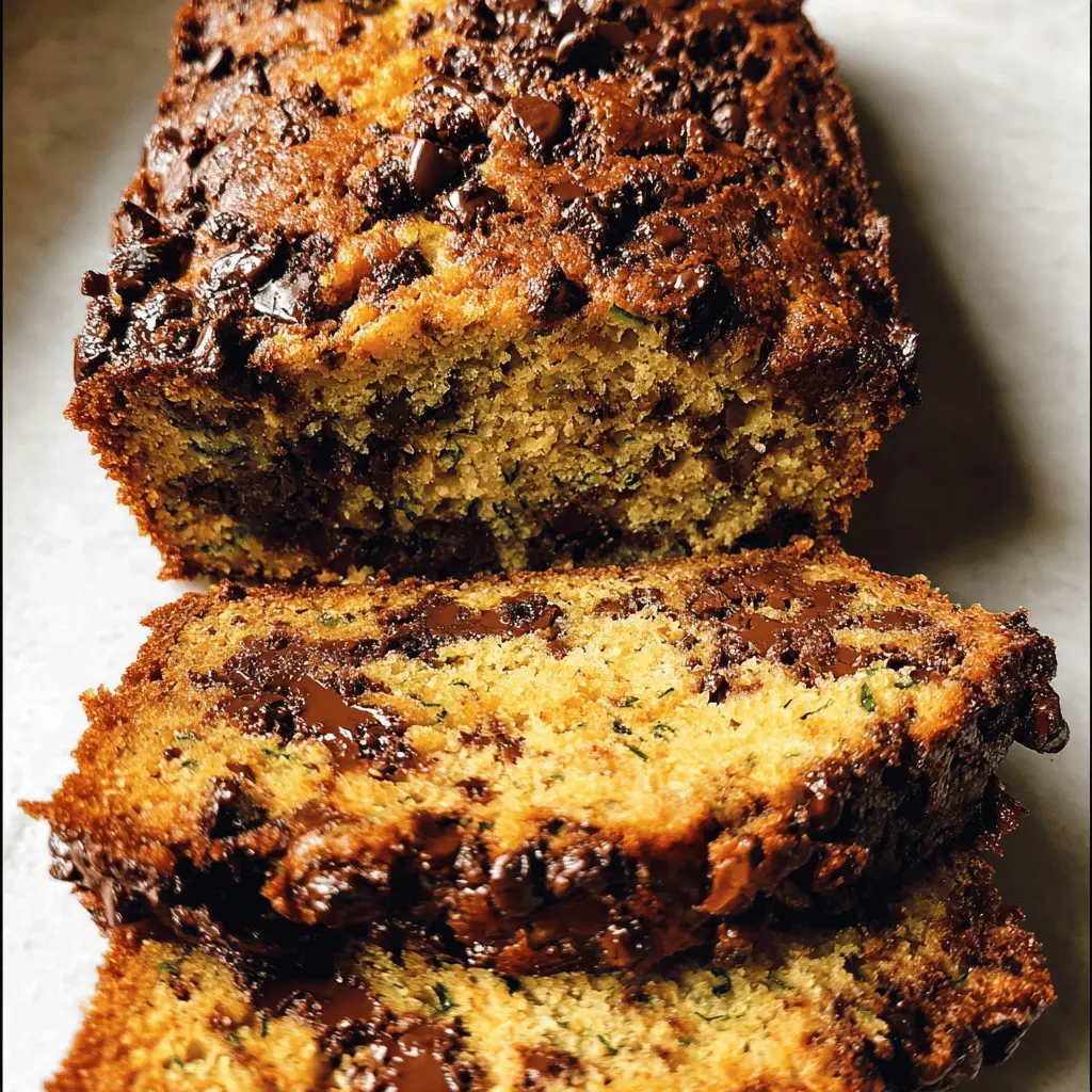 Moist Chocolate Chip Zucchini Bread Recipe