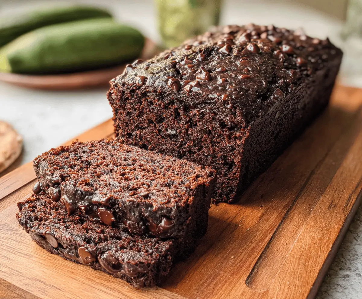 Moist Chocolate Zucchini Bread Recipe