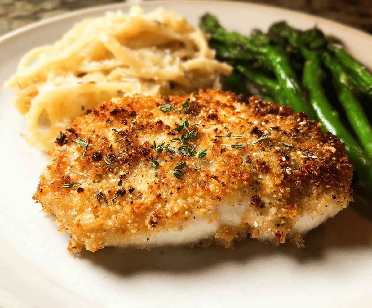 Crispy Parmesan Crusted Chicken Recipe