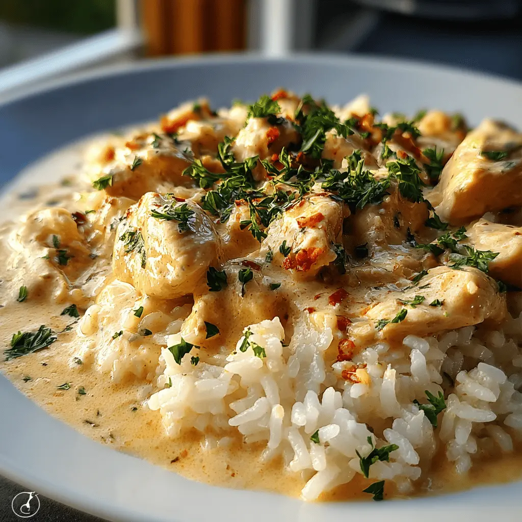Creamy Chicken and Rice Easy Dinner Recipe