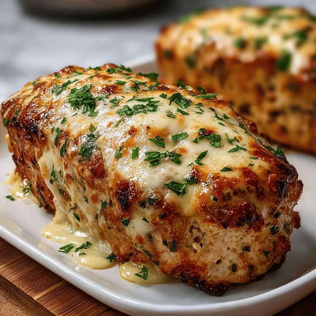 Creamy Garlic Parmesan Chicken Meatloaf Recipe