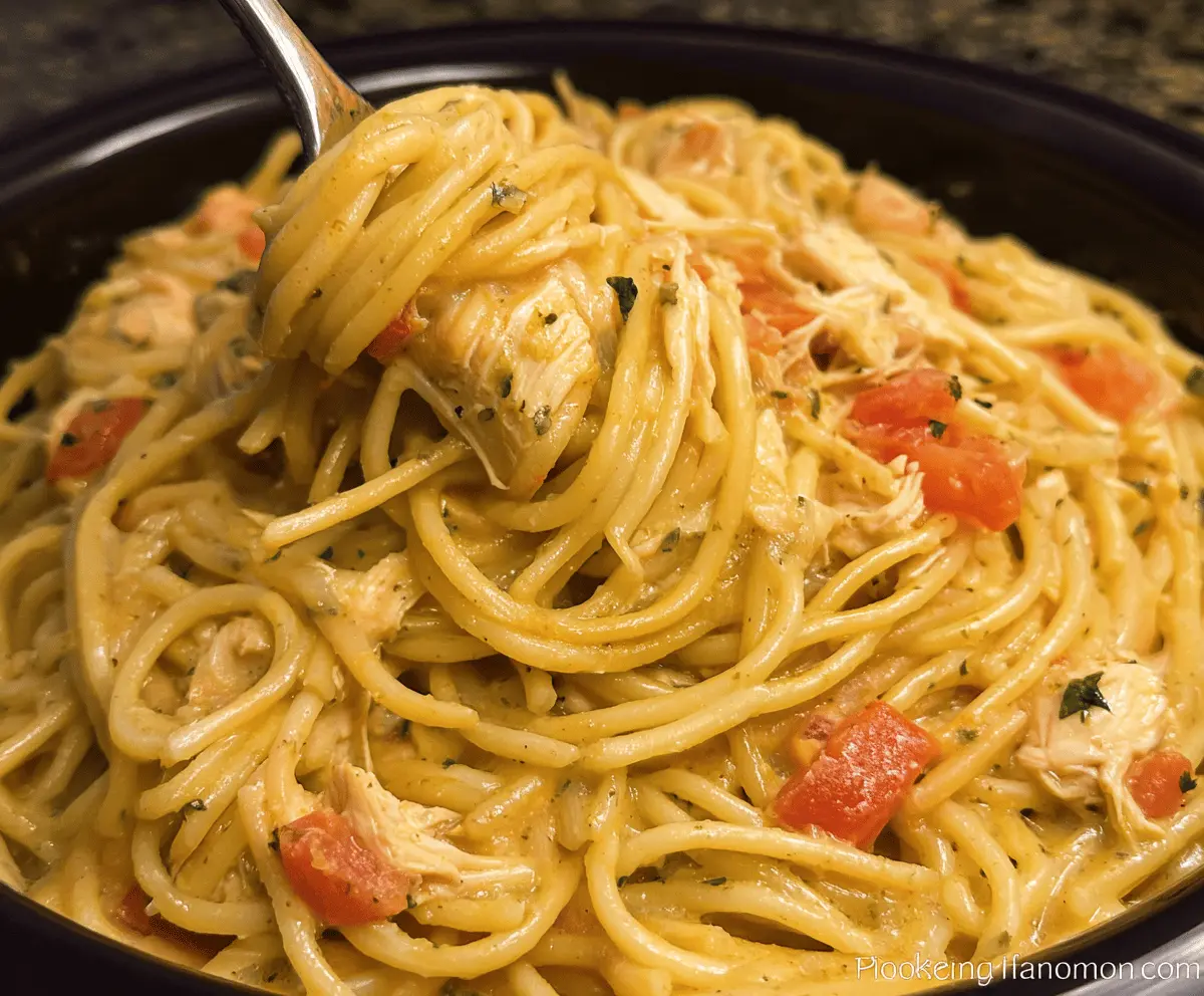Easy Crockpot Chicken Spaghetti Recipe to Try Tonight