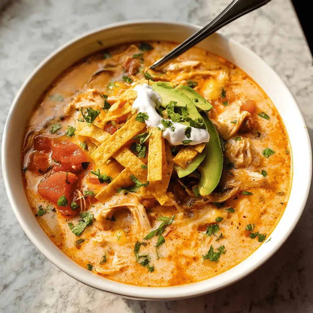 Creamy Chicken Tortilla Soup Recipe