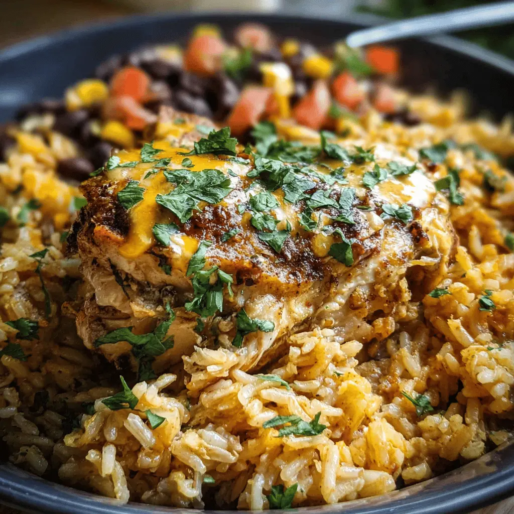 Easy Southwest Crock Pot Chicken and Rice Recipe