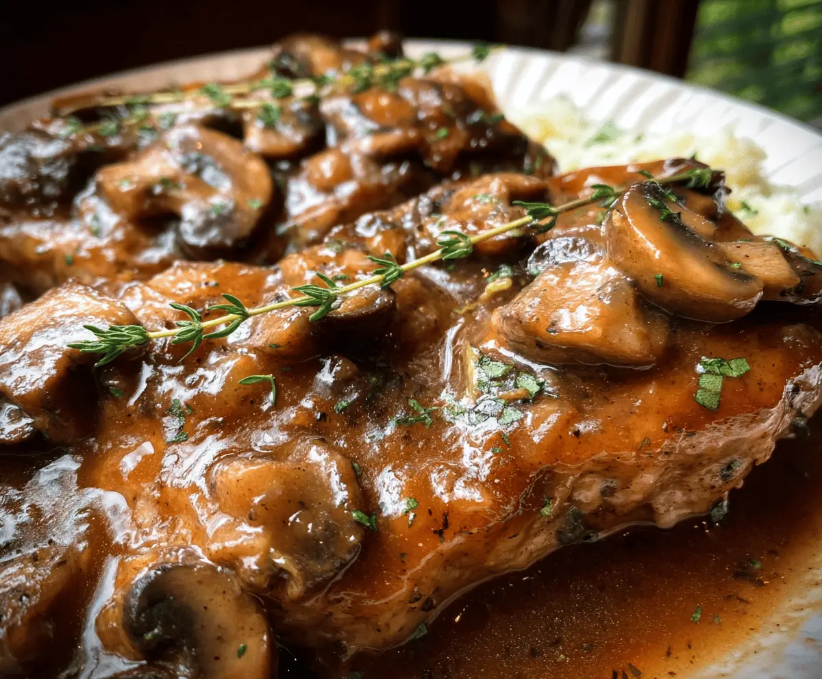 Easy Crock Pot Smothered Pork Chops Recipe