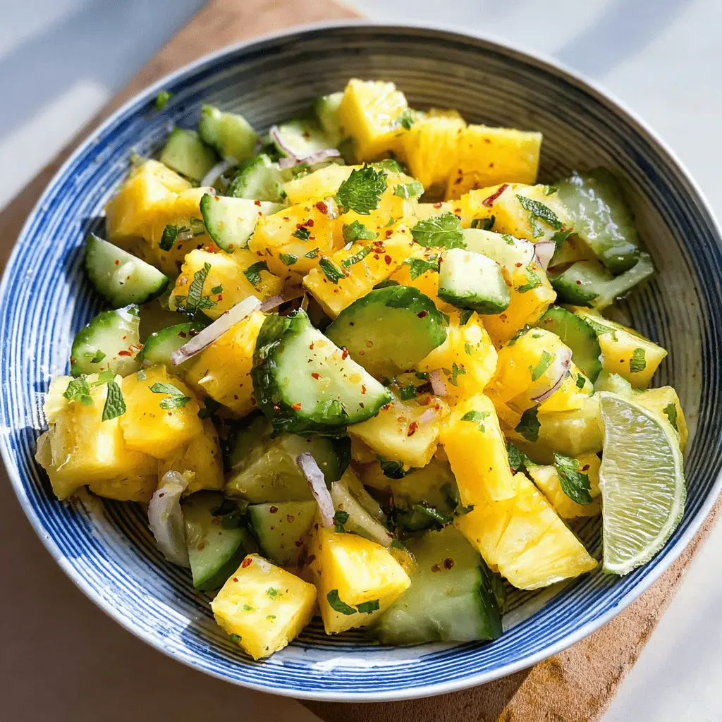 Refreshing Pineapple Cucumber Salad Recipe