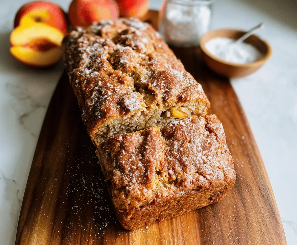 Easy Cinnamon Peach Bread Recipe for Beginners