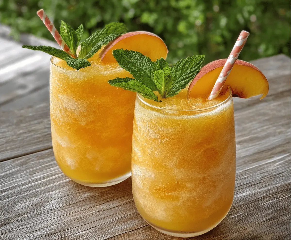 Refreshing Peach Lemonade Slush Recipe