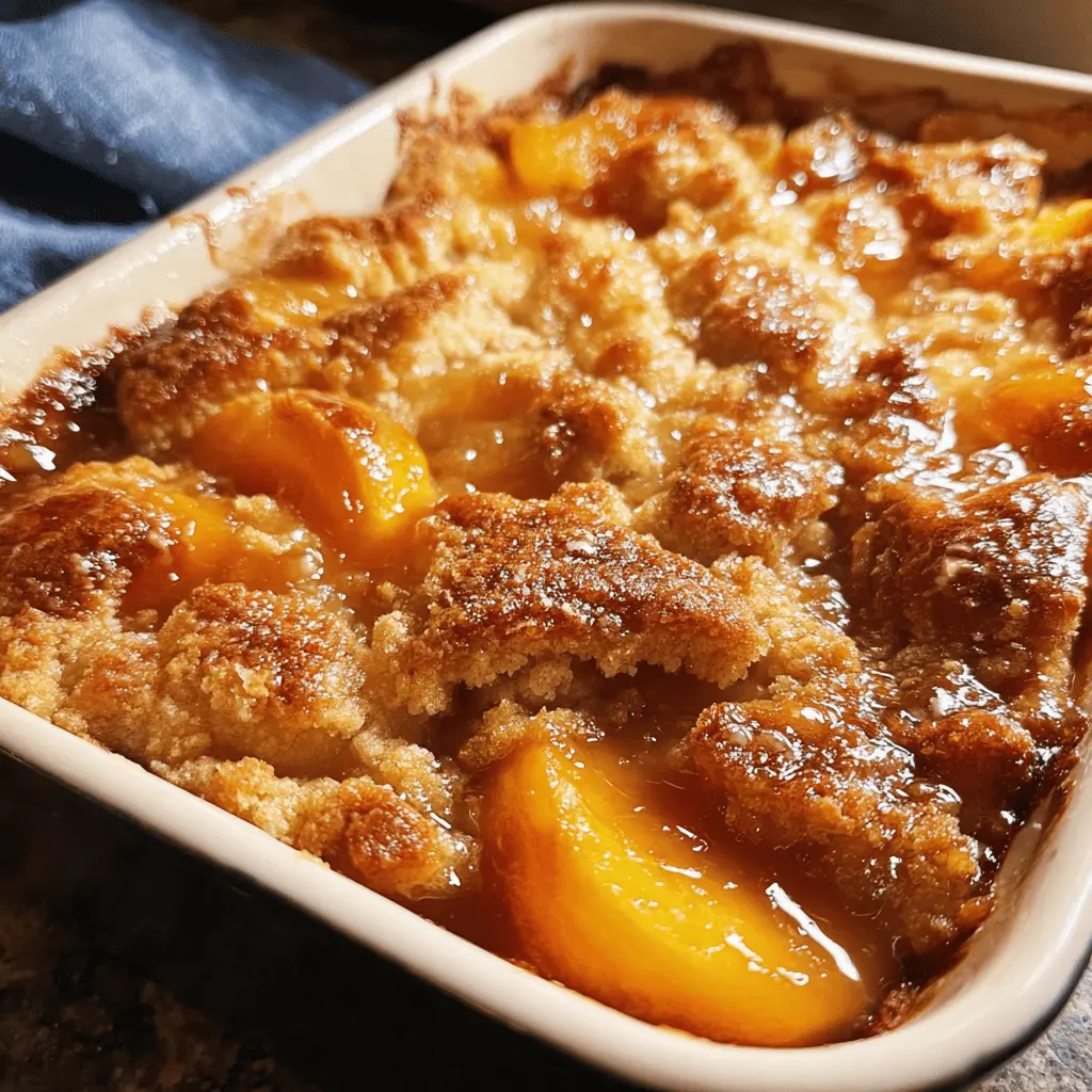 Classic Peach Cobbler Recipe With Homemade Crust