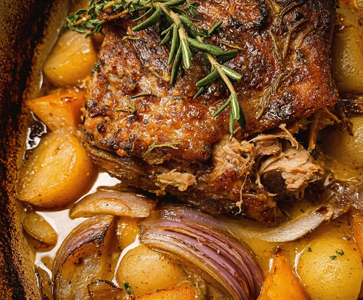 Tender Apple Cider Braised Pork Shoulder Recipe
