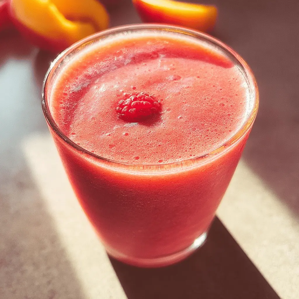 Refreshing Raspberry Peach Smoothie Recipe