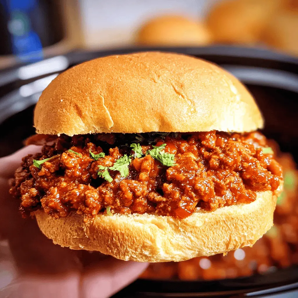 Easy Slow Cooker Sloppy Joes Recipe