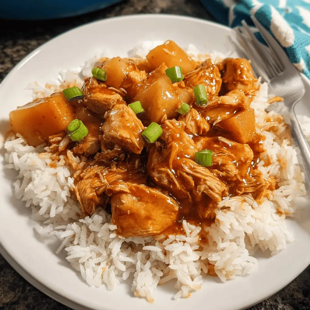 Easy Sweet Hawaiian Crockpot Chicken Recipe