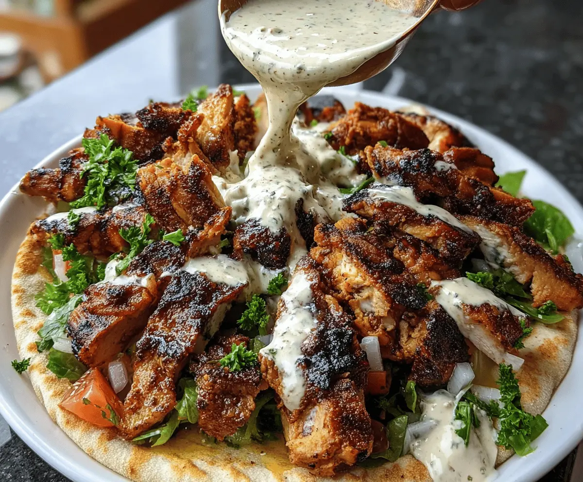 Easy Chicken Shawarma with Creamy Garlic Sauce