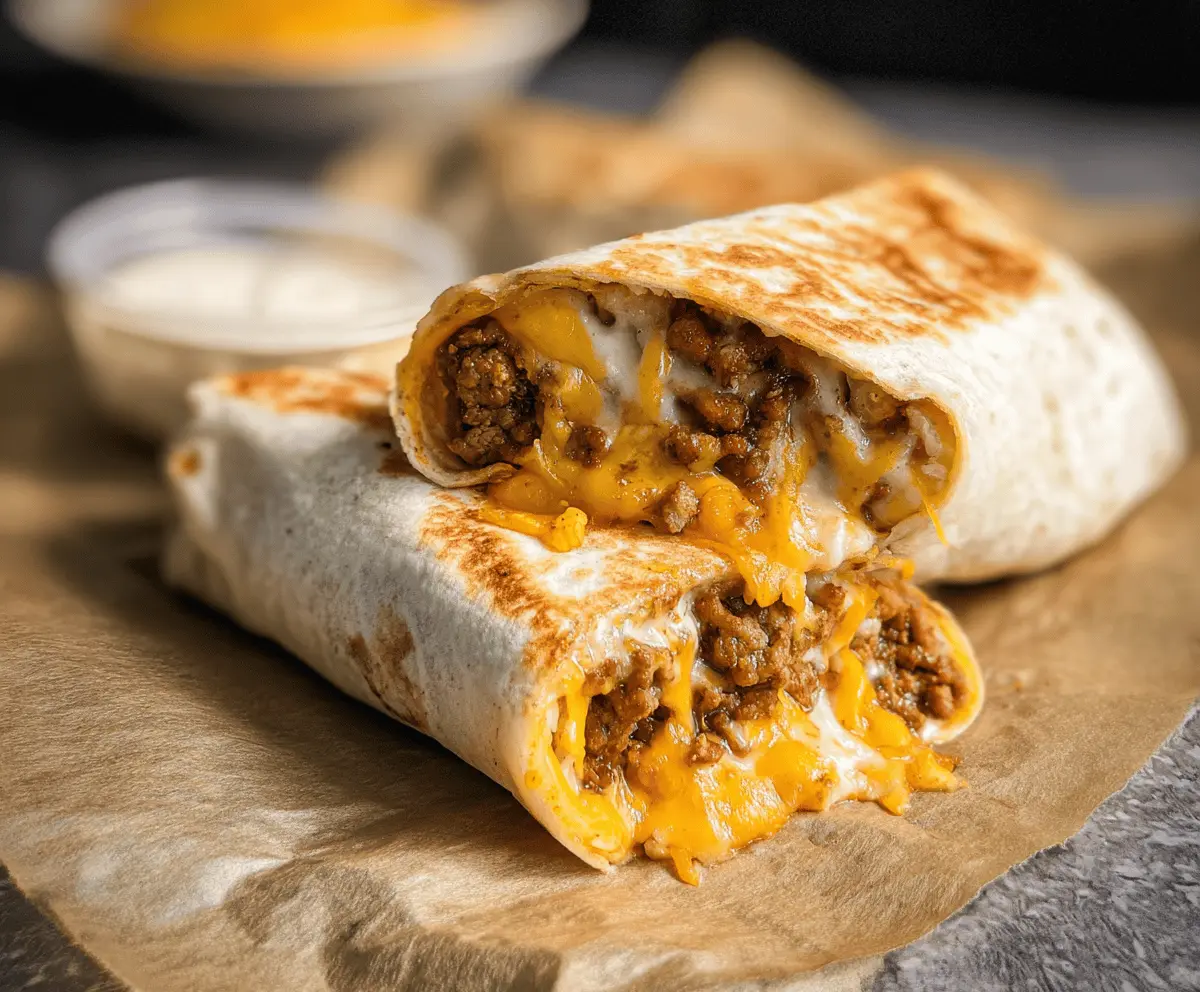 Easy Taco Bell Beefy Melt Burrito Recipe