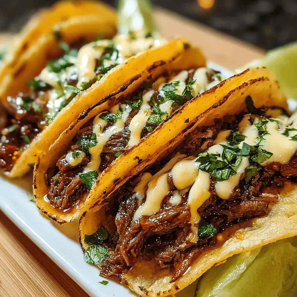 Garlic Butter Honey BBQ Beef Tacos Recipe