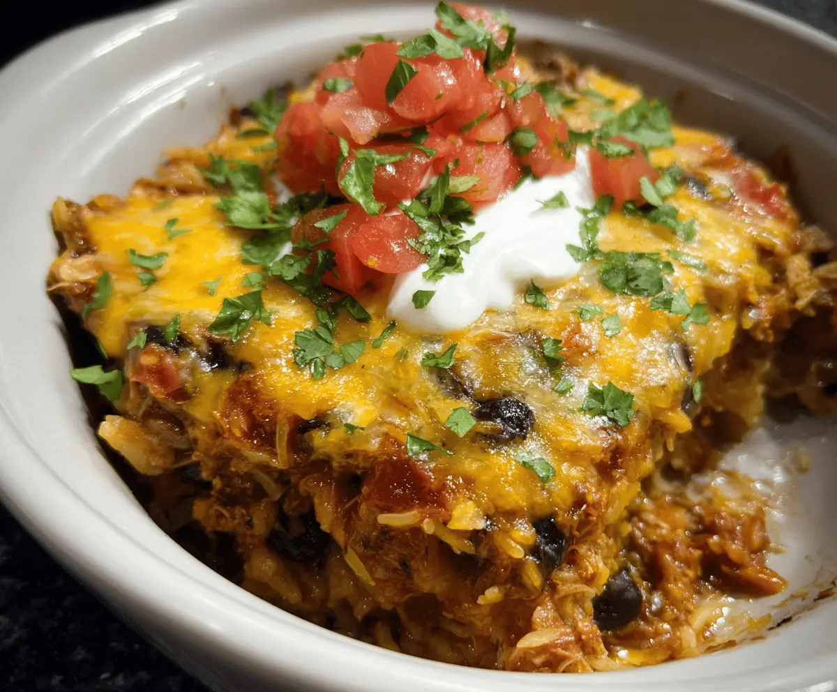 Easy Crockpot Taco Casserole Recipe