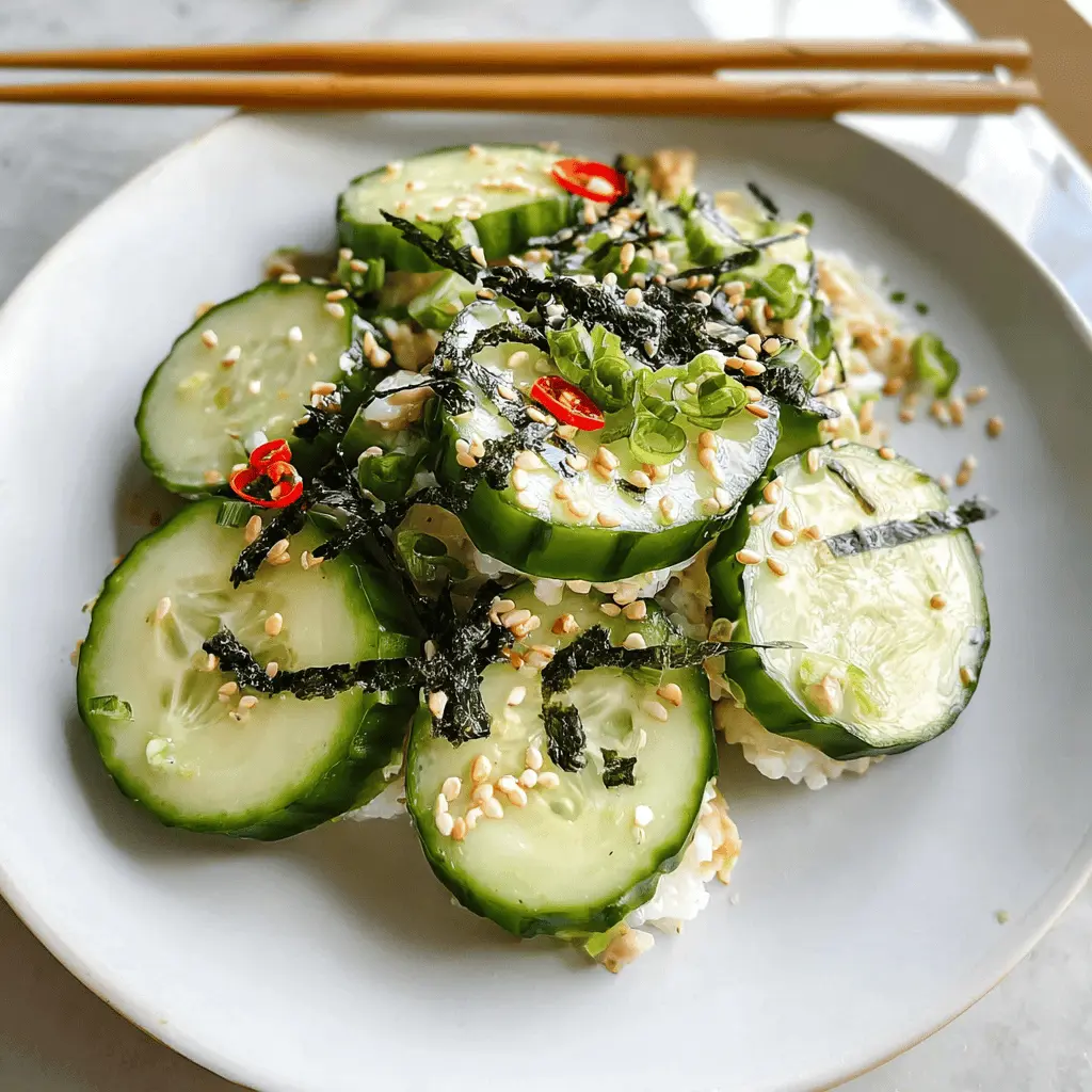 Easy California Roll Cucumber Salad Recipe