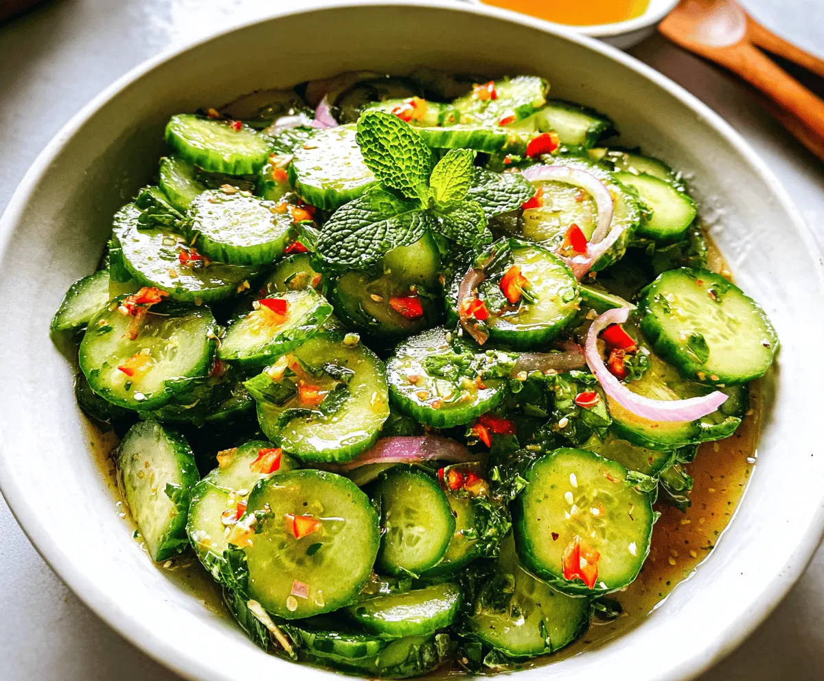 Refreshing Thai Cucumber Salad Recipe