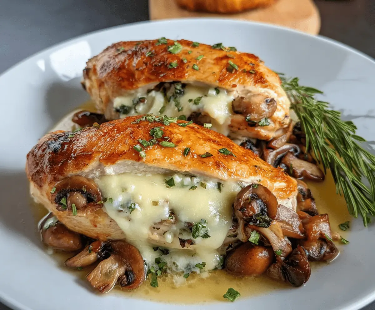 Easy Mushroom Stuffed Chicken Breast Recipe