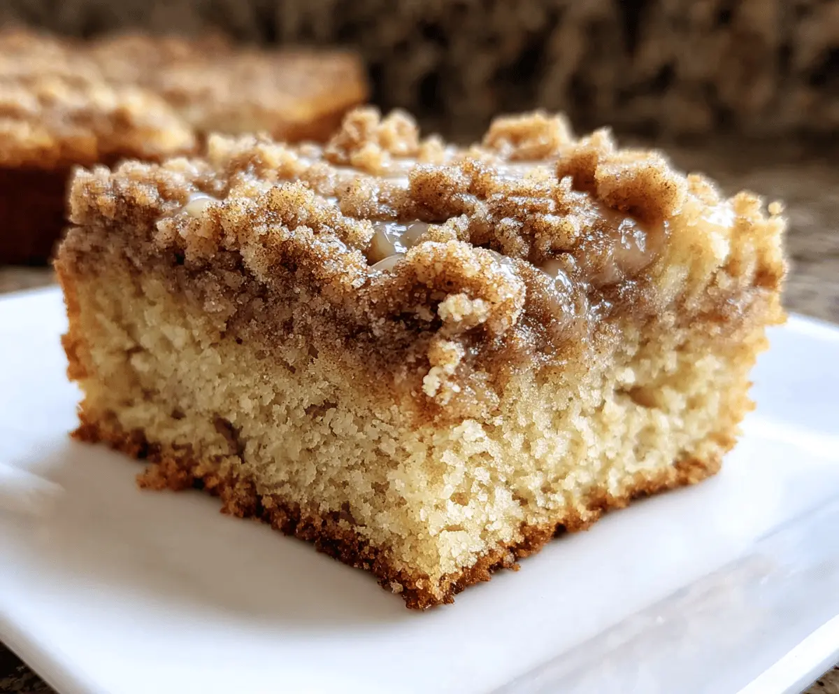Moist Banana Crumb Coffee Cake With Streusel Topping