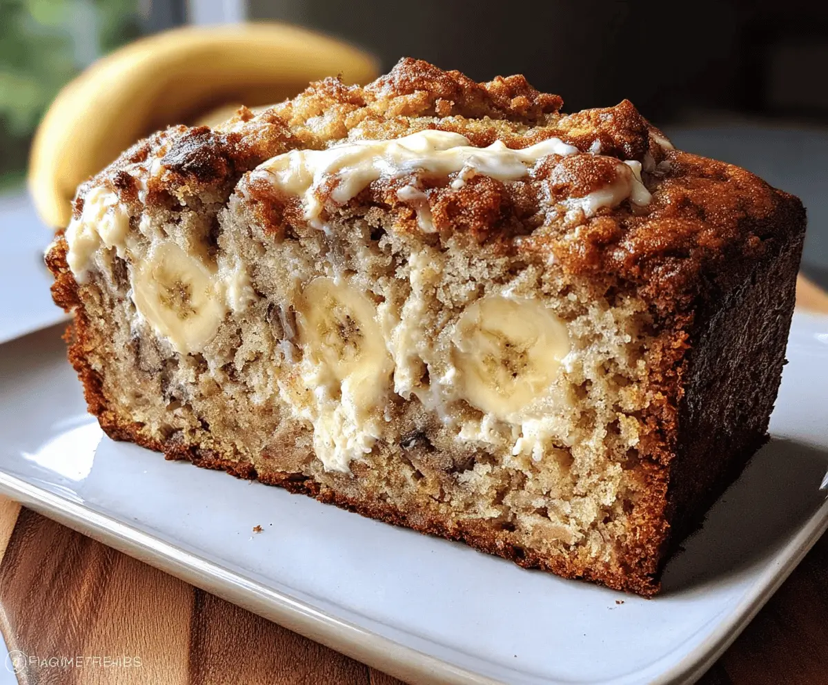 Moist Cream Cheese Banana Bread Recipe