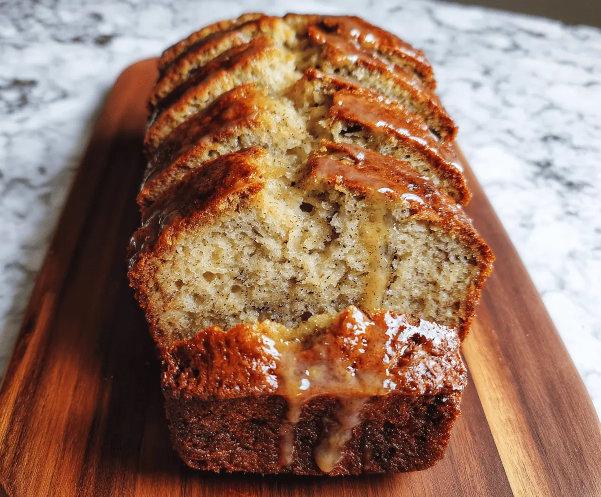 Moist Honey Vanilla Banana Bread Recipe