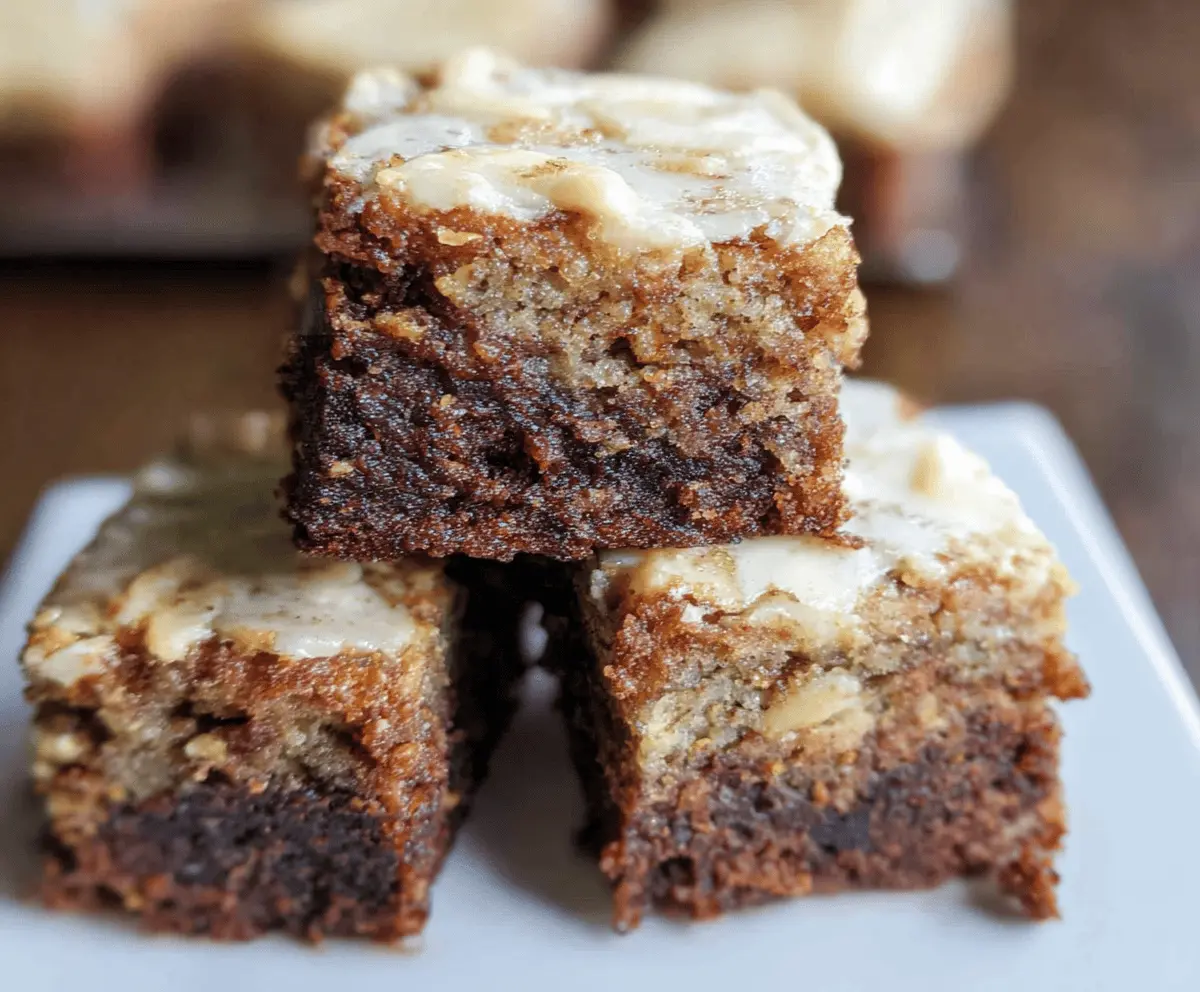 Moist Banana Bread Brownies Recipe