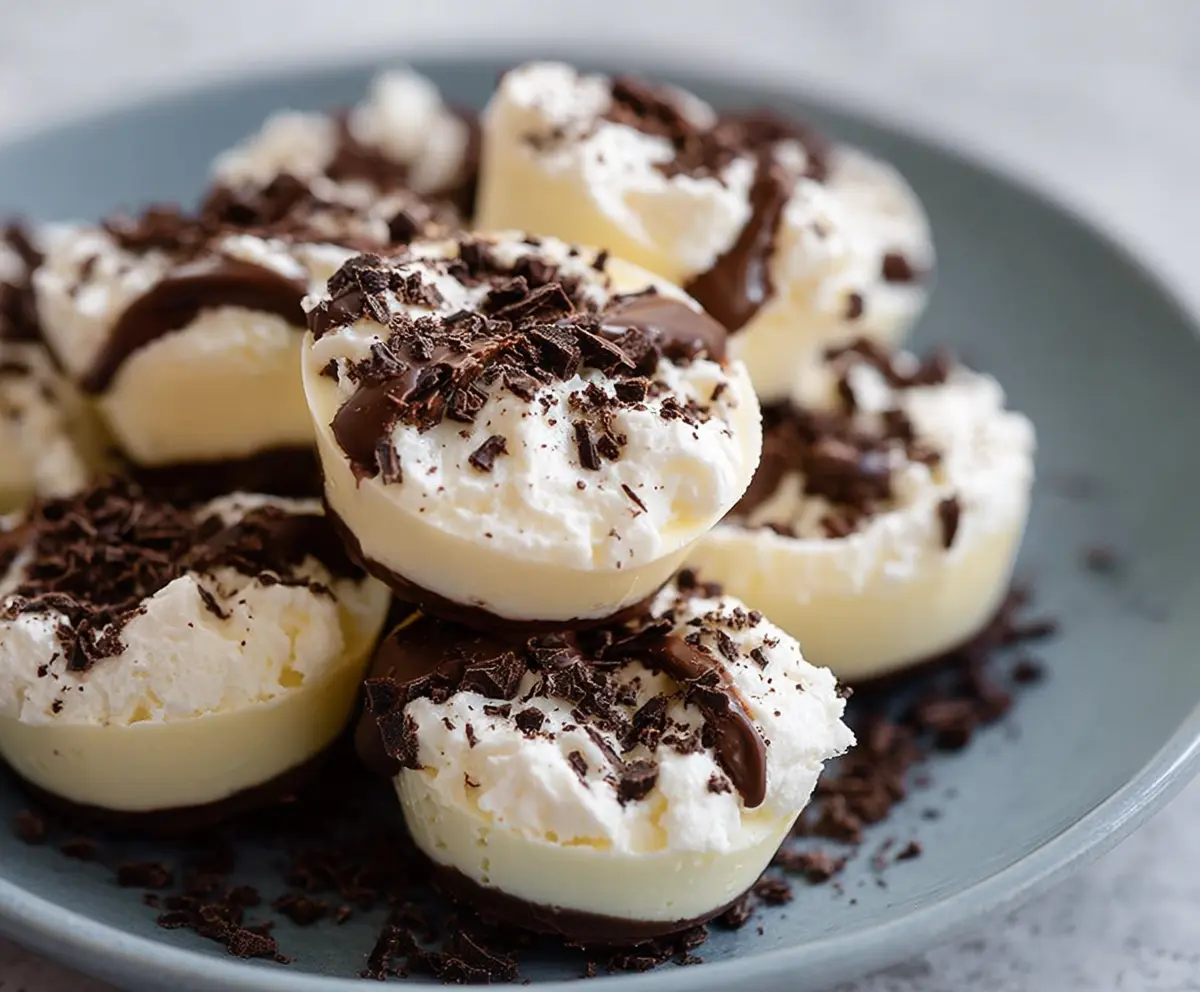 Delicious cheesecake fat bombs on a plate with creamy texture and golden crust, perfect for keto diet snacks.