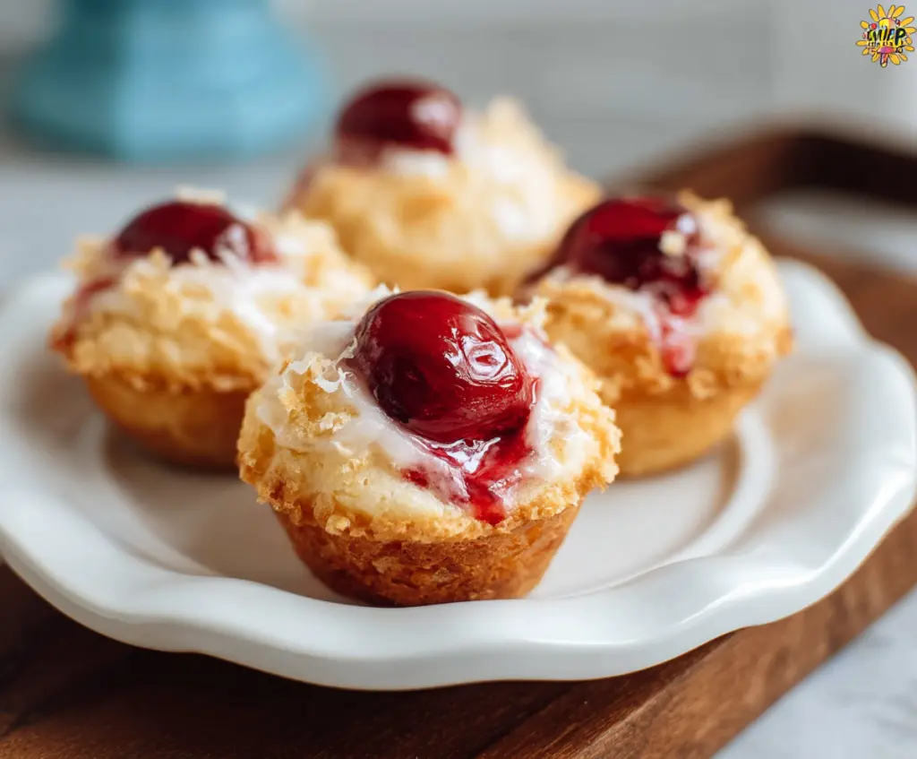 Delicious Cherry Pie Bites with a golden crust and sweet cherry filling, perfect for dessert or snacks.