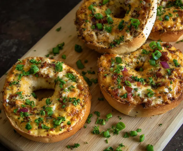 Savory Quiche Stuffed Bagels