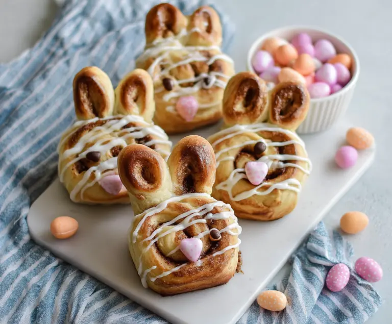 Easter Bunny Cinnamon Rolls