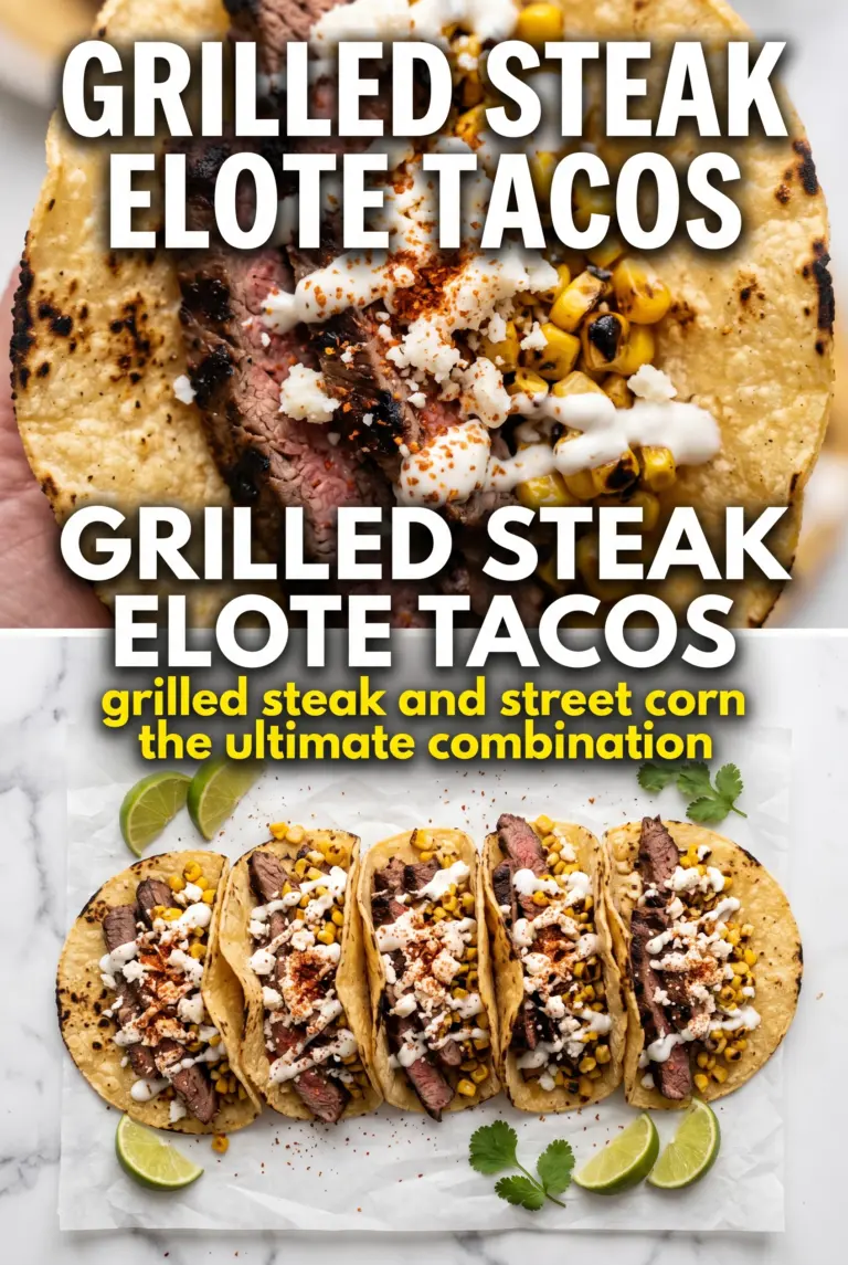 Grilled Steak Elote Tacos
