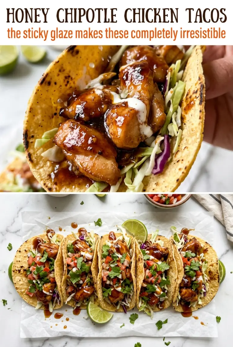 Honey Chipotle Chicken Tacos