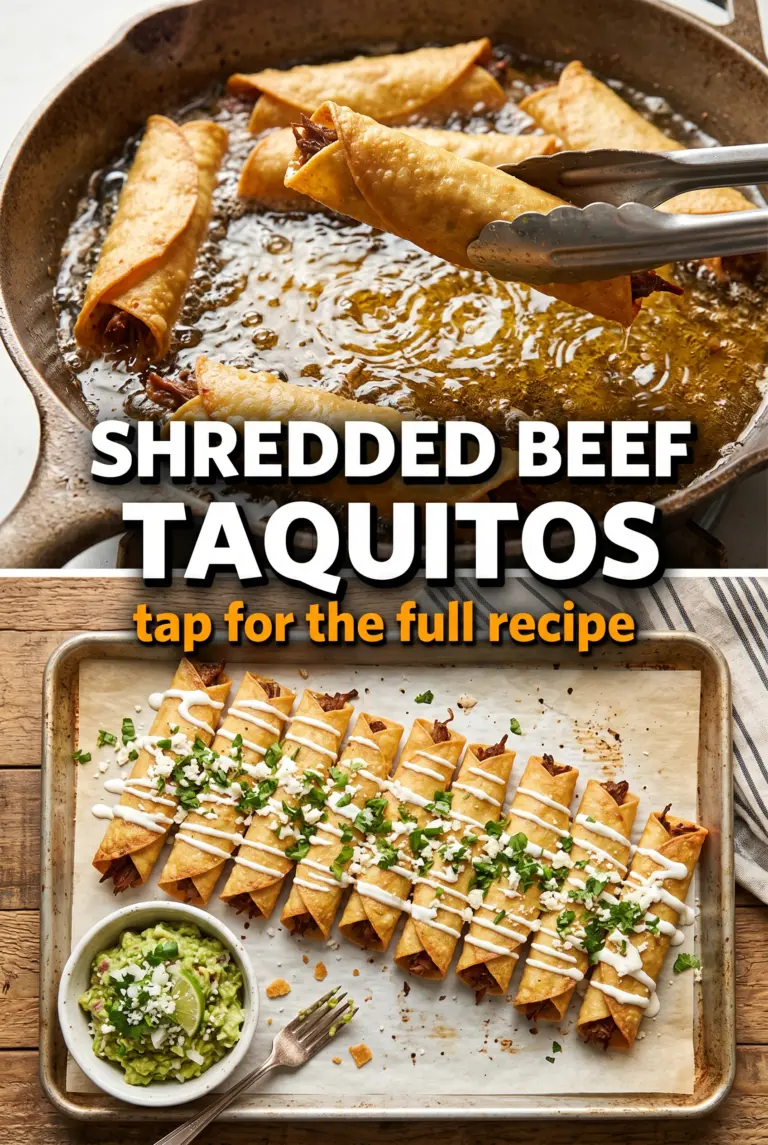 Shredded Beef Taquitos