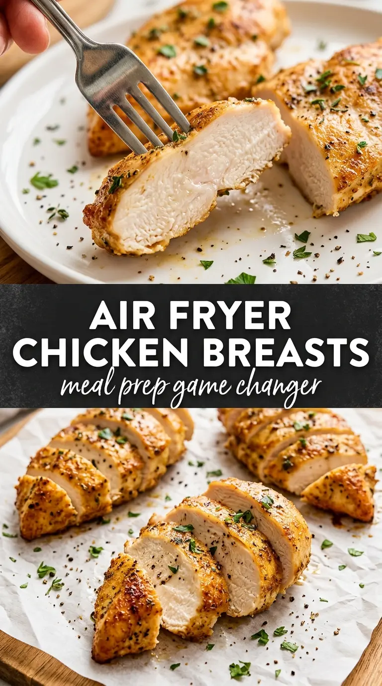 Air Fryer Chicken Breasts golden juicy seasoned