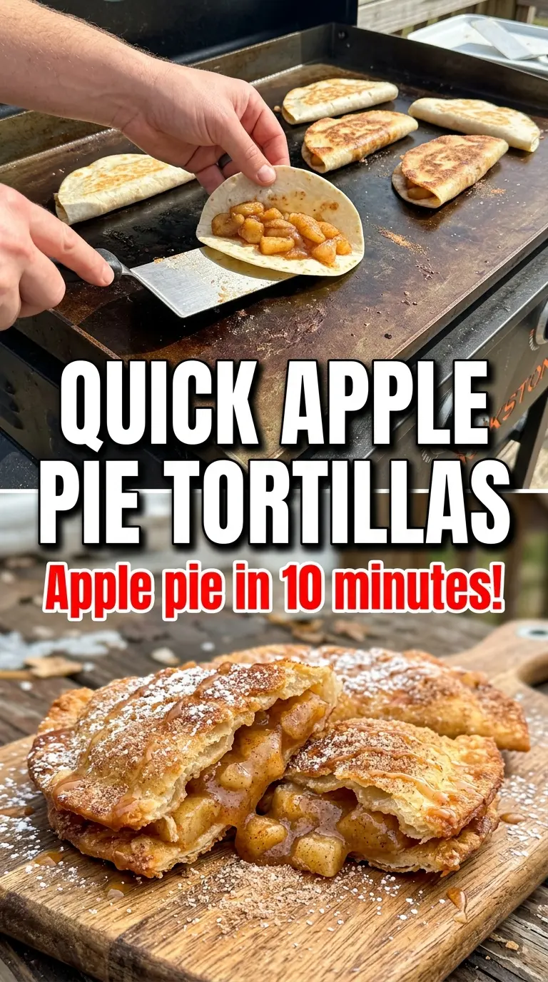 Apple Pie Tortillas crispy cinnamon apple dessert