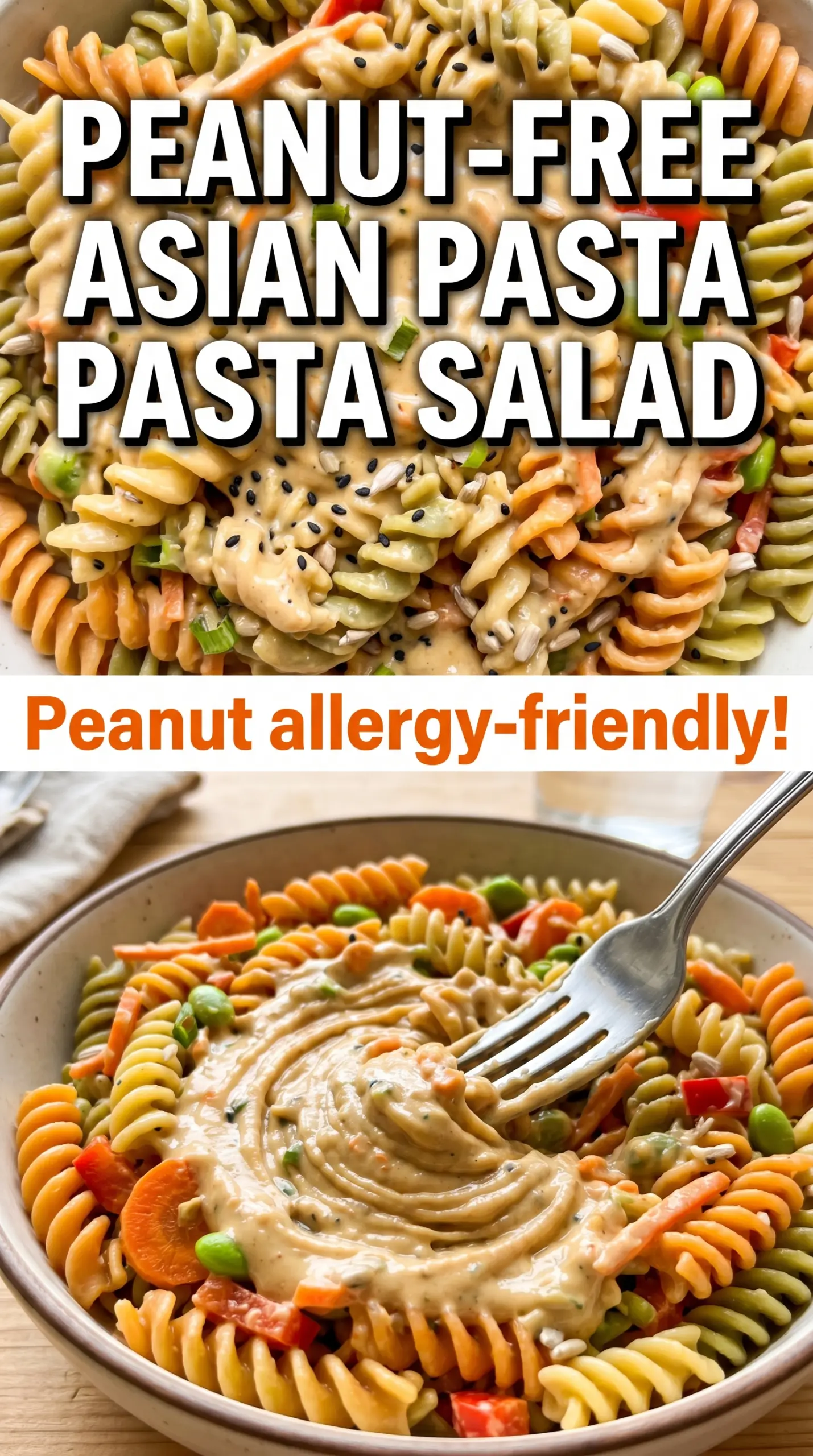 Asian Pasta Salad colorful sesame-ginger crunchy