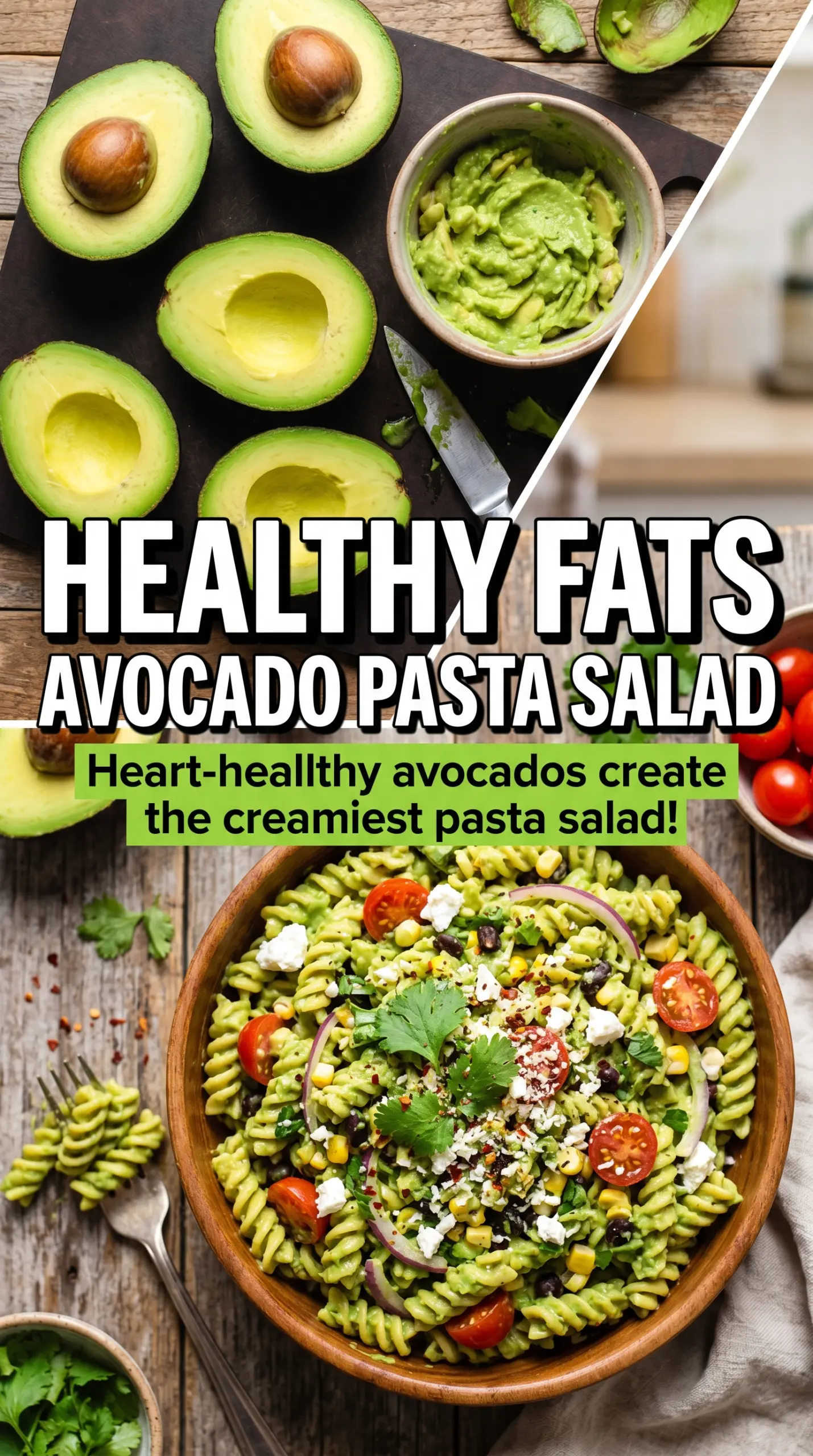 Avocado Pasta Salad creamy fresh