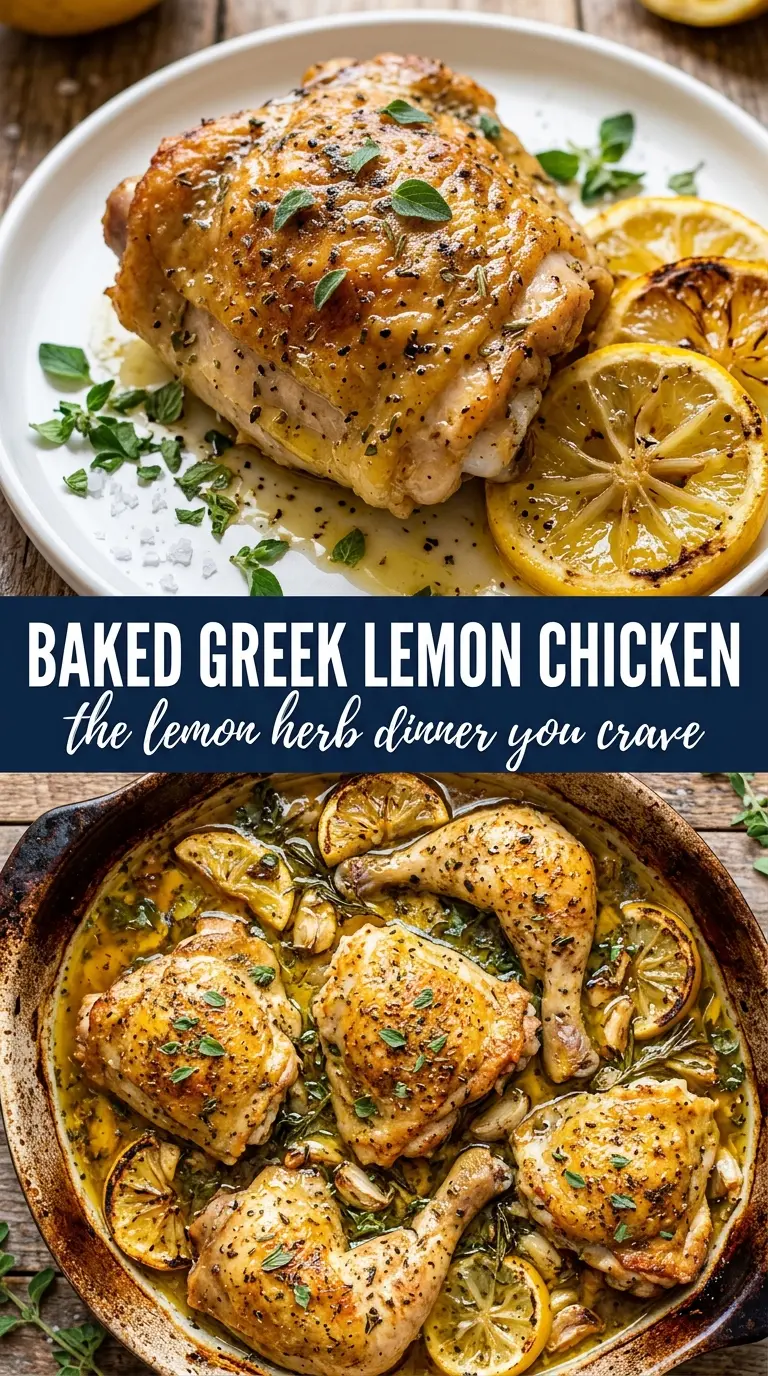 Baked chicken with sauce and herbs