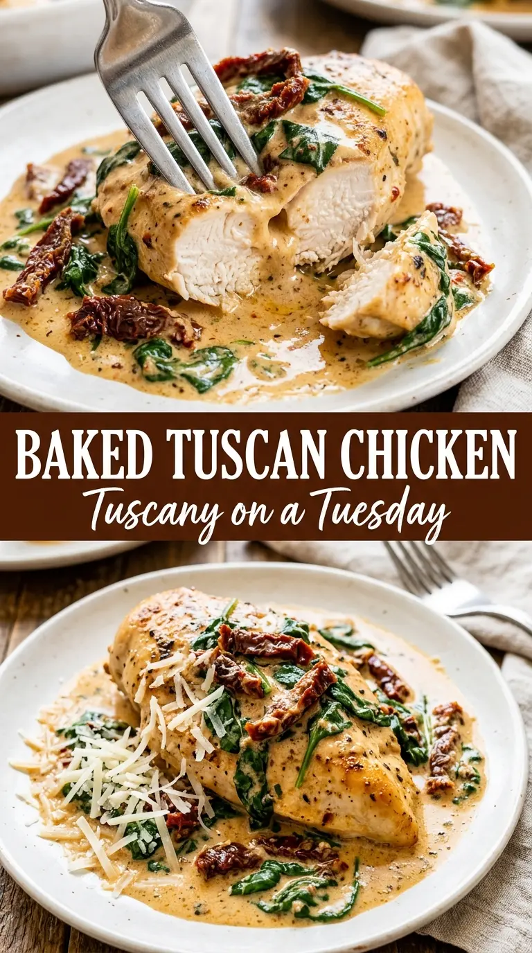 Baked chicken with sauce and herbs